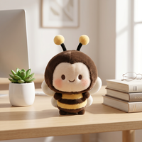 Peluche abeille personnalisée certifiée CE CPC, OEM ODM, avec logo personnalisé, faible MOQ
