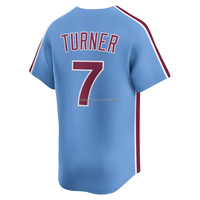 Camiseta de Béisbol Americana Bordada al por Mayor de los Philadelphia Phillies # 3 Bryce Harper 12 Kyle Schwarber 7 Trea Turner Ropa de Softbol