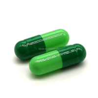 Capsules de gélatine de taille 0, vertes, grises, blanches, prix d'usine, bonne qualité supérieure