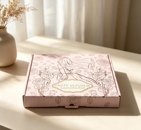 Boîte d'expédition rose personnalisée pour kit de fête de bachelorette, emballage cadeau avec motif floral