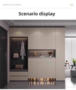 Meuble à chaussures moderne, meuble à chaussures pour petits espaces, meuble à chaussures avec porte de rangement pour salon, armoire, chambre à coucher - Product Image 6
