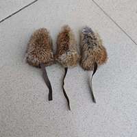 Jouet pour chat en vraie fourrure de lapin naturelle, simulation d'une petite souris, jouet amusant pour s'amuser soi-même, 20g 17x5cm