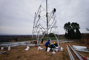 Torre de Acero de 30M para Línea de Transmisión de Energía de 132kv, Estructura de Acero para Subestación <span class=keywords><strong>El</strong></span>éctrica, Torre de Celosía de Acero de Doble Circuito - Product Image 2