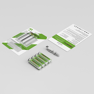 Sản phẩm mới 1.5V USB C có thể sạc lại AA pin di động 2500mwh pin lithium hình trụ Li-ion pin hỗ trợ Type-C sạc - Product Image 3