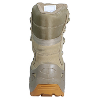 Bottes de randonnée tactiques en cuir de Coyote Double Safe Factory Bottes de combat Trekking