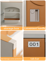 Armoire de rangement en plastique ABS étanche avec serrure à clé, à poser au sol, pour vestiaire, personnel, gymnase, salle de bain