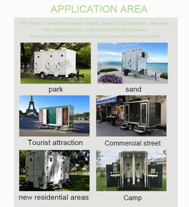 Remorque WC mobile VIP de style acier inoxydable, 2 pièces, préfabriquée, pour parcs et extérieur, très demandée - Product Image 6