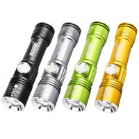 Nouvelle lampe torche USB en alliage d'aluminium 2020, petite et puissante, avec zoom télescopique LED, batterie 18650