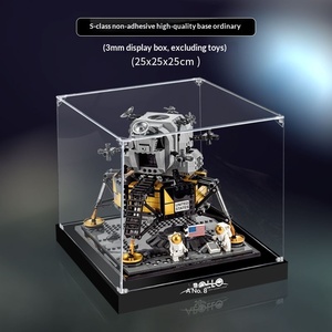 Módulo <span class=keywords><strong>Lunar</strong></span> Apollo 11 10266 Caja Sorpresa Coleccionable con Tapa Antipolvo 0.5kg Transparente para Almacenamiento de Escritorio y Exhibición de Juguetes - Product Image 5