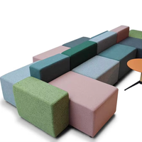 Ensemble de canapés combinés pour hôtel et bureau - Design moderne en tissu, écologique et durable