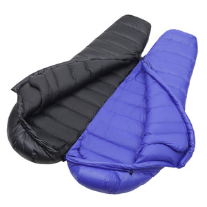 Sac de couchage momie Horizon Hiker 1000g en nylon coupe-vent pour adulte, camping en plein air, noir, bleu marine, orange, bleu royal, bleu ciel - Product Image 3