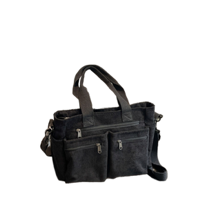 2025 Neuer Stil Lässige Handtasche Große Kapazität Cord-Tragetasche mit Mehreren Taschen für Damen Reise Outdoor Schultertasche - Product Image 1