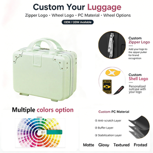 Boîte cadeau portable personnalisée en ABS rigide de 8 pouces et 14 pouces pour bagages à main, boîte cadeau vide, antibactérienne, anti-explosion, mini valise - Product Image 3