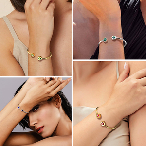 Pulsera de Acero Inoxidable con Piedra de Nacimiento de Enero a Diciembre, Joyería para Mujer, 2 Opciones de Longitud para Muñecas de 5.1'' a 7.6'' - Product Image 2