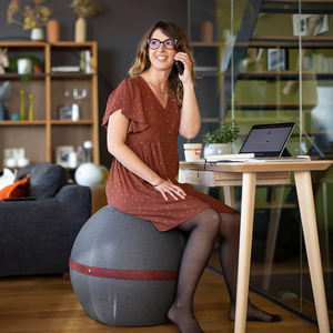 <span class=keywords><strong>Chaise</strong></span>-ball ergonomique de conception coréenne avec sangle fixe pour la <span class=keywords><strong>posture</strong></span> et le fitness - Product Image 2