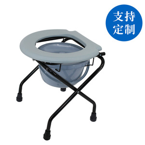 Silla de inodoro plegable para ancianos y mujeres embarazadas, taburete de metal para inodoro, uso doméstico, 2,3 kg, MK04002 - Product Image 3