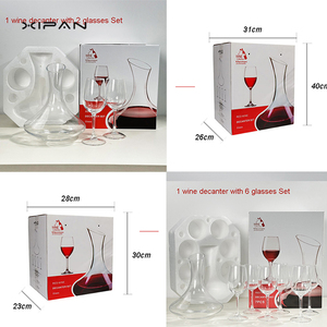 Set di Decanter e Bicchieri per <span class=keywords><strong>Vino</strong></span> Rosso di Lusso, Decanter in Cristallo Fatto a Mano di Alta Gamma, Confezione Regalo, Sconti per Acquisti all'Ingrosso per Regali Aziendali - Product Image 3