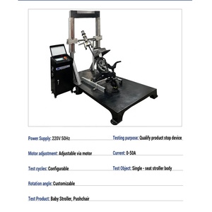 Poussette pour bébé Structure de direction Machine d'essai de fatigue Poussette pliable Landau Système de direction <span class=keywords><strong>Testeur</strong></span> de durabilité - Product Image 4