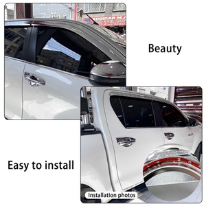 Kits de Accesorios de Alta Calidad en ABS, Juego Completo Negro/Cromado, Kits de Carrocería Completos para Toyota Hilux Revo 2016-2022 - Product Image 6