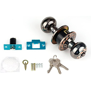 Perillas de <span class=keywords><strong>puerta</strong></span> antiguas de latón pulido de aleación de Zinc de 70mm personalizadas, llave de bloqueo, cerradura de <span class=keywords><strong>puerta</strong></span> de bola de privacidad para dormitorio <span class=keywords><strong>Interior</strong></span>, <span class=keywords><strong>pestillo</strong></span> ajustable - Product Image 6