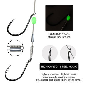 Ensemble <span class=keywords><strong>de</strong></span> pêche Sabiki ALPHA Luminous Mackerel à double hameçon avec fil <span class=keywords><strong>de</strong></span> pêche en eau salée - Product Image 5