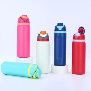 Bouteille d'eau isolée en acier inoxydable avec paille sans BPA pour l'école de voyage de sport - Product Image 2