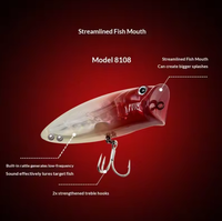 Umpan Ikan Buatan Aotuo Laris Manis 10cm 12g, Umpan Minnow Mengambang dengan Rattle Bead untuk Memancing Ikan Bass Air Asin