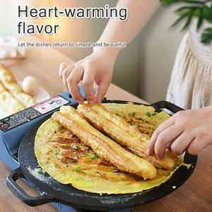 Poêle à oeufs en fonte pré-assaisonnée ODM/OEM Vente en gros Poêle à frire antiadhésive Poêle à crêpes Dosa Tawa - Product Image 6