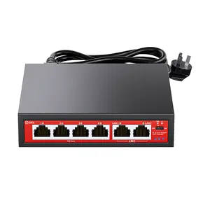 6 8 10 16 18 24 Port PoE Switch 100M 1000M Gigabit Uplink Ethernet Network Switch for Network Expansion Lighting Protection