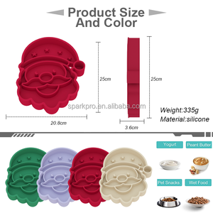 Mangkuk Anjing Silikon Gaya Santa Claus Natal 2 in 1, Tempat Makan dan Minum, Mangkuk Makanan Hewan Peliharaan - Product Image 6