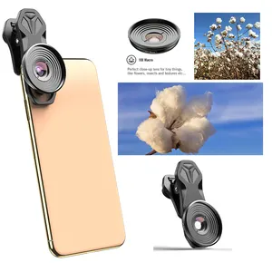 Universal Portrait Lens Professional Mobile Lens Wide Angle Macro Fisheye Telephoto 5 in 1 Camera Lenses for Smartphone