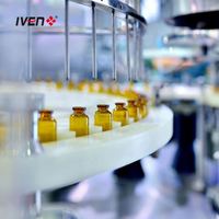 Ligne de production de machine de remplissage de liquide oral de sirop/ampoule/flacon de bouteille de 6000 ~ 18000 Pcs/h avec tunnel de stérilisation