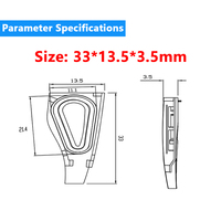 Haut-parleur miniature en forme de goutte d'eau 4 Ohm 50 mW, unité de haut-parleur à conduction osseuse pour lunettes intelligentes Bluetooth, usine OEM