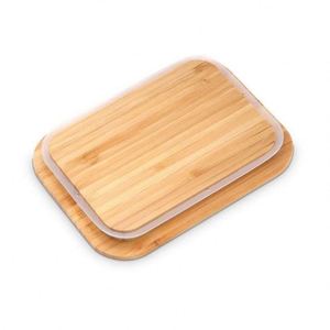 Glass Crisper with Bamboo Lid Sealed Round Lunch Box 0-1L <b>Microwave</b> Safe Newborn Friendly <b>Red</b> Design - Product Image 3