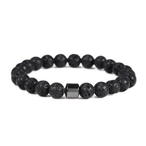 Pulsera de Piedras Naturales con Cuentas de Ónice Negro Magnético, Ojo de Tigre y <span class=keywords><strong>Piedra</strong></span> de Pino, para Hombre y Mujer, Venta Caliente - Product Image 5