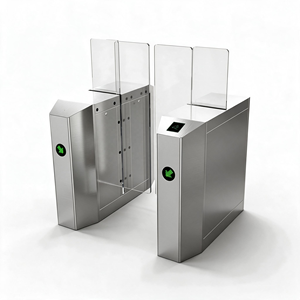 Porte tournante bidirectionnelle coulissante en acier inoxydable, système de contrôle d'accès par carte RFID pour bureau - Product Image 2