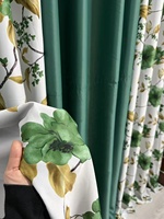 Lot de 3 rideaux à œillets imprimés en polyester, ensemble complet prêt à poser, voilages à fort pouvoir occultant, export pour les revendeurs mondiaux de textiles de maison