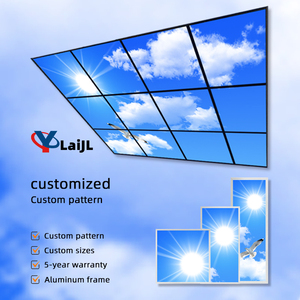Lumière naturelle 30W 36W 24 pouces 2x2 Zigbee Tuya APP gradation de la lumière du soleil artificielle 6060 <span class=keywords><strong>Led</strong></span> Sky Plafonnier pour <span class=keywords><strong>sous</strong></span>-<span class=keywords><strong>sol</strong></span> - Product Image 2