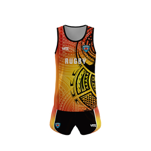 Magliette da calcio personalizzate taglie intere Maori sublimazione Touch Rugby League maglie da calcio verde Touch - Product Image 2