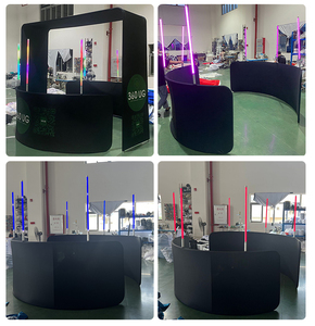 360 Led <span class=keywords><strong>Photo</strong></span> <span class=keywords><strong>Booth</strong></span> Runde Hintergrund Zelt Gehäuse Studio Hintergrund wand für Party-Events - Product Image 5