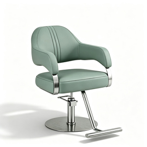 Unique design Nordic Style Salon Portable Hair Salon Styling <b>Chairs</b> with Footrest Barber <b>Chair</b> for Barbershop - Product Image 4