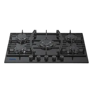 Professional manufacturer custom built in gas hob stainless steel gas stove heavy cast iron gas hob hot sale with high quality