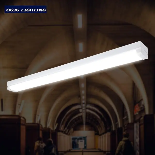2ft 4ft 5ft bağlanabilir şerit sarma koridor lambası 40 w 50 w 60 w 80 w lineer sarkıt led ışık sensörü tavan monte armatür