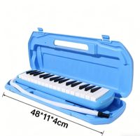 37-Key Resin Melodica Piano Keyboard with Hard Case Portable Mouth Organ for Kids & Music Beginners Model X001-1 (China)