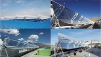 Demax Parabolrinnenempfängerrohr SUS304 Hochborosilikatglas 3.3 95% Absorptionsrate Mitteltemperatur-Solarkollektor 2m