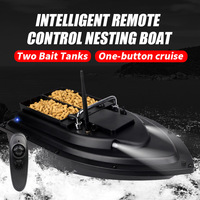Bateau RC de pêche à appât avec GPS, contrôle longue distance, 16 points d'ancrage, croisière automatique, 2 réservoirs, 7.4V 12000mAh, 600m de portée - Nouveauté Usine