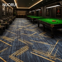 Tapis commercial imprimé en polyester résistant aux taches, design rétro, pour table de billard, salle de billard, salle de snooker et salle de jeux