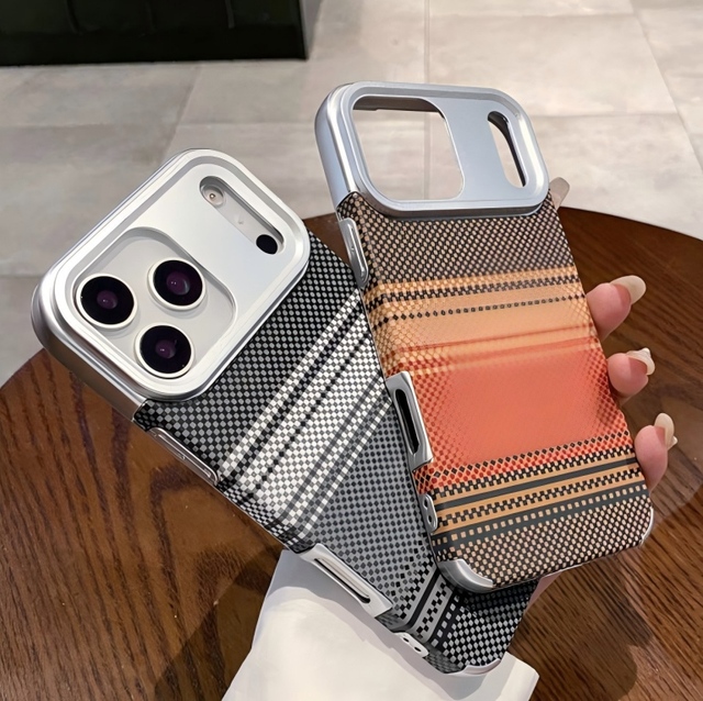 Slim Fit Carbon Fiber Grain Soft Tpu Bumper Phone Case for Iphone 17 16 15 14 Pro Max Shockproof Fully Body Colorful Back Cover