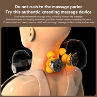 Oreiller de massage en forme de U, masseur de cou portable, oreiller de massage de voyage avec fonction de pétrissage et de chauffage pour se détendre en voyage
