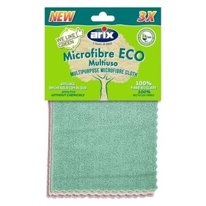 Ensemble de torchons en microfibre 3 pièces (30x30cm) Eco WE LIKE GREEN Couleurs assorties 28612 - Product Image 1